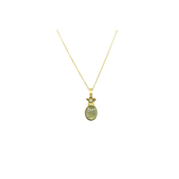 Halsband akvamarin