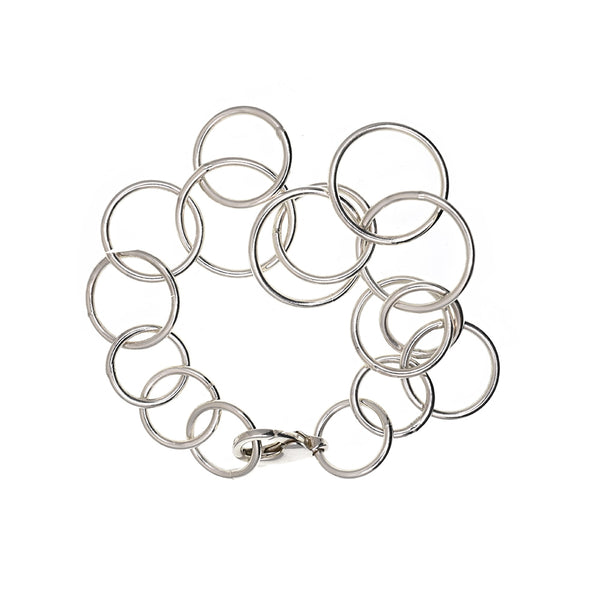 Bracelet with Circle, silver