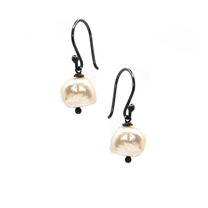 Earrings-Pearls and soft yellow