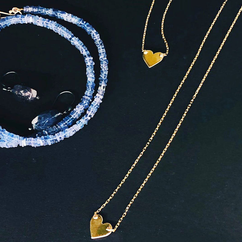 Gold necklace Heart