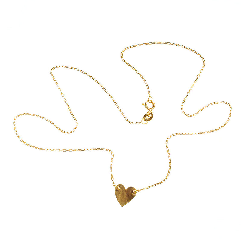 Gold necklace Heart