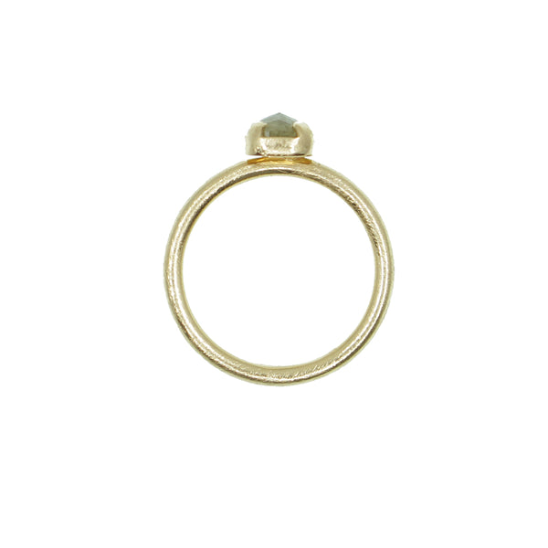 Guldring rådiamant