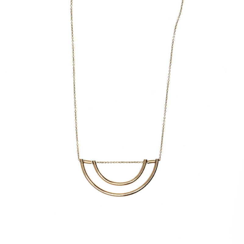 necklace-18k gold-rainbow